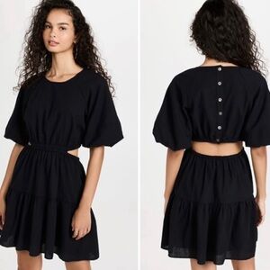 Madewell Seersucker Cutout Dress